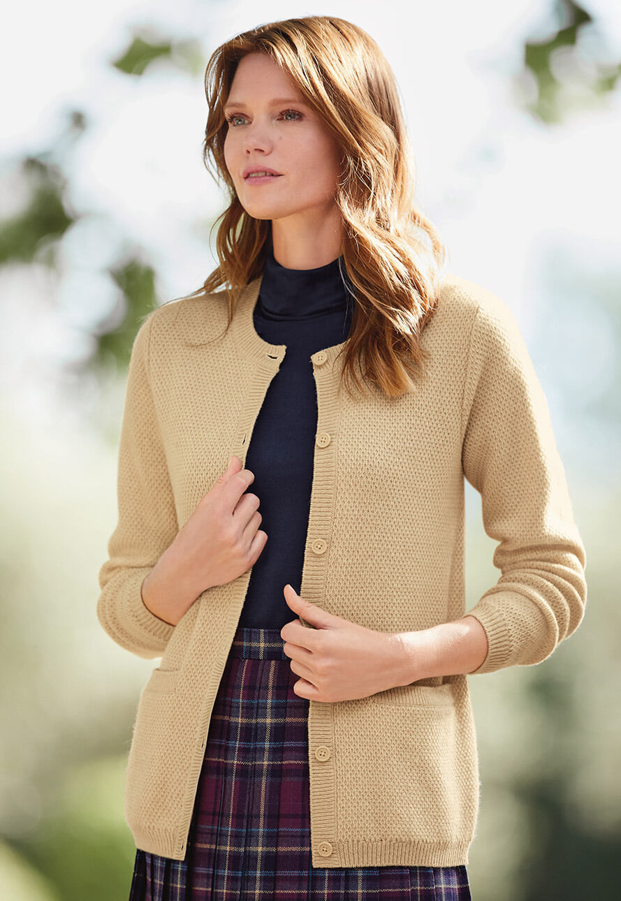 ladies lambswool cardigan