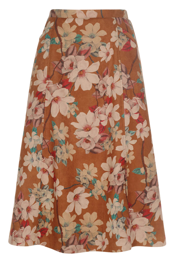 Mock suede floral skirt | Sale | Cotswold Collections