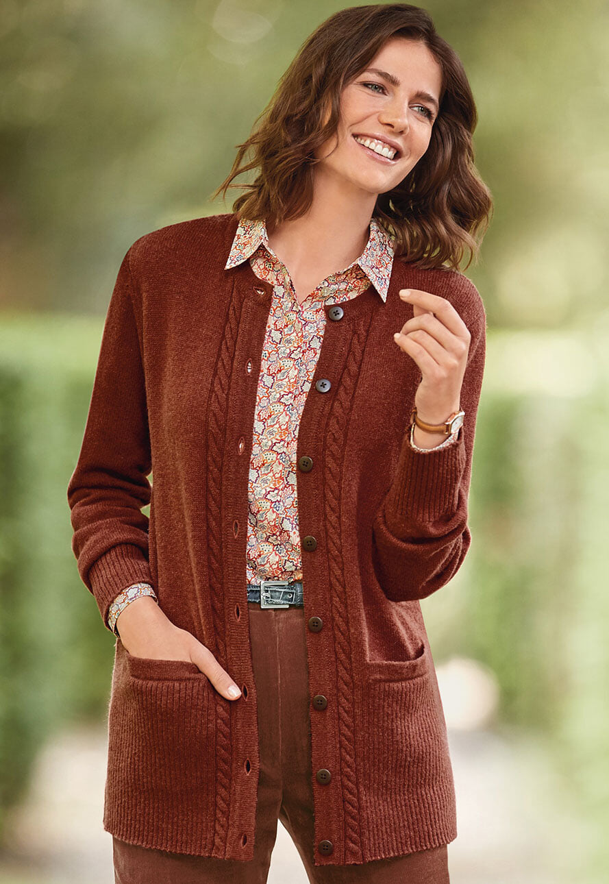 ladies lambswool cardigan